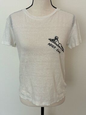 Banner Day Adult Swim Linen Tee